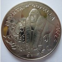 Сьерра-Леоне. 1 доллар 2011 года KM#368 "Обезьяны - Горная горилла"
