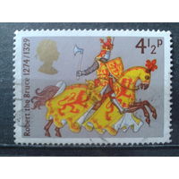 Англия 1974 Король-рыцарь Роберт 1, конец 13 - начало 14 века
