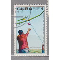Самолет авиация Куба 1974 год   лот 4
