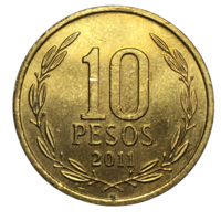 Чили 10 песо, 2011
