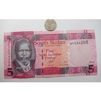 Werty71 Южный Судан 5 Фунтов 2015 UNC банкнота
