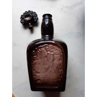 Бутылка (графин) керамическая с белорусскими поговорками