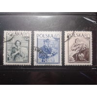 Польша, 1954, 8 Марта, полная серия, Михель 4 евро гаш.