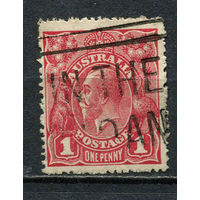Австралия - 1914/1923 - Король Георг V 1P - [Mi.30XAI] - 1 марка. Гашеная.  (Лот 27EV)-T25P1