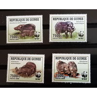 ГВИНЕЯ 2009  Дикая Фауна  ОХРАНА ПРИРОДЫ WWF MNH