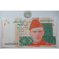 Werty71 Пакистан 20 рупий 2019 UNC банкнота
