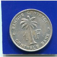 Бельгийское Конго , Руанда - Урунди 1 франк 1958
