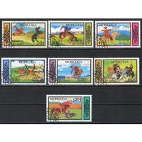 Конные игры  Монголия  1987 год серия из 7 марок