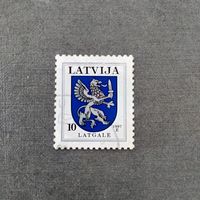 Марка Латвия 1997 год Гербы городов