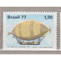 Дирижабли Авиация  Бразилия 1977 год лот 3 ЧИСТАЯ