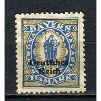 Рейх - 1920/1921 - Надпечатка Deutsches Reich на марках Баварии 1 1/4M - [Mi.130] - 1 марка. Чистая без клея.  (Лот 141BZ)