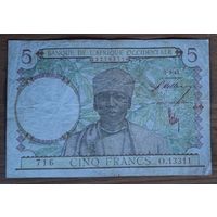 5 франков 1943 года - Французская западная Африка
