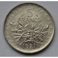 Франция, 5 франков 1971 г.