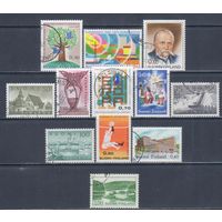 [2798] Финляндия. 12 гашеных марок.