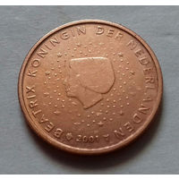 2 евроцента, Нидерланды 2001 г.
