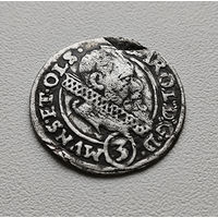 3 крейцера 1615,  Карл II, Силезия, Мюнстерберг, Олесница грошен, лот си-2