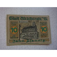 Германия 10 пфенингов нотгельд 1921 г.