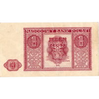 Польша, 1 злотый, 1946 г.