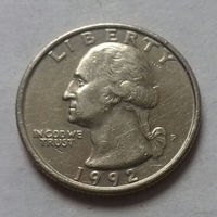 25 центов, США 1992 P