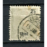 Португальские колонии - Гвинея - 1898 - Король Карлуш I 2 1/2R - [Mi.38] - 1 марка. Гашеная.  (Лот 65Du)