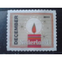 Нидерланды 2011 Новогодняя марка, свеча