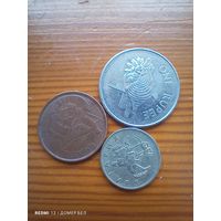 Сейшелы 1 рупия 2010, Болгария 10 стотинков 1999, Бразилия 5 центов 2013 -39