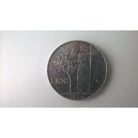 100 лир Италия 1968г