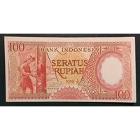 100 рупий 1958 года - Индонезия - UNC