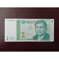 Таджикистан 1 сомони 2010 UNC