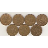 10 франков 1975, 1976, 1977, 1978, 1979, 1980, 1984 г.