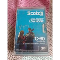 Кассета Scotch BRAND HIGHLANDER LOW NOISE C-60. 1975 год