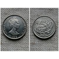 Каймановы острова 10 центов 1996/черепаха