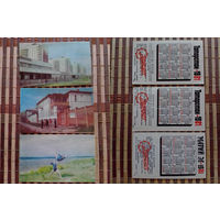 Карманные календарики.Турист.1981 год