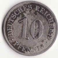 10 пфеннигов 1889 год