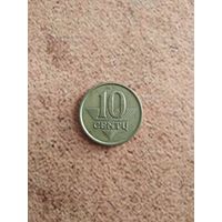 10 центов 1999 Литва