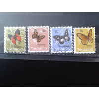 Танзания 1973 Стандарт, бабочки