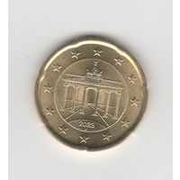 20 евроцентов Германия (ФРГ) 2023 J Лот 8700