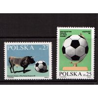 Польша-1982 (Мих.2812-2813) , ** , Спорт, ЧМ по футболу