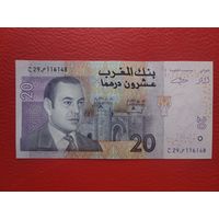 Марокко 20 дирхам 2005г unc, пресс.