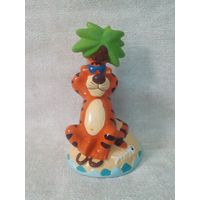 Фигурка Тигр под пальмой статуэтка керамика