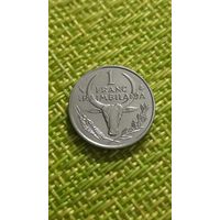 Мадагаскар 1 франк 2002 г