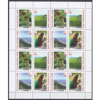 2017 Тонга 2146-2149 Лист Птицы / попугаи 104,00 евро