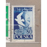 Птицы Фауна Польша 1954 год лот 1076