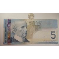Werty71 Канада 5 долларов 2006 (2009 ) банкнота