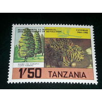 Танзания 1984 Флора. Гвоздика (специя). 20-я годовщина революции на Занзибаре. Чистая марка
