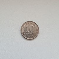 Аргентина 10 центов 1955 года