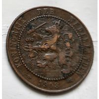 Нидерланды 2.5 цента, 1903 1-10-30