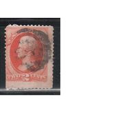США-1870, (Мих.37), гаш.  , Стандарт, Президенты, Джексон(2)
