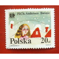 Польша. Сказки. ( 1 марка ) 1987 года. 3-13.