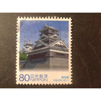 Япония 2011 крепость Кумамото, марка из блока